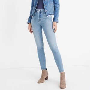 Madewell 10” High-Rise Skinny Jeans in Hamden Wash